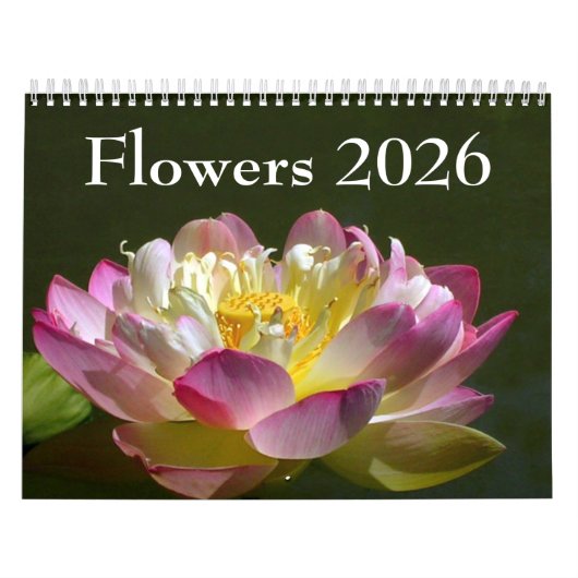 Calendrier Flowers 2026 Calendar (Protection)