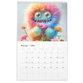 Calendrier Fluffy Sweet Monsters – 2026 Calendar (Feb 2026)
