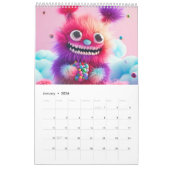Calendrier Fluffy Sweet Monsters – 2026 Calendar (Jan 2026)