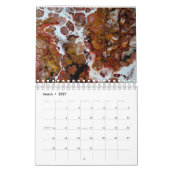 Calendrier Fluide Acrylique Peintures Abstraites Art moderne (Mar 2027)