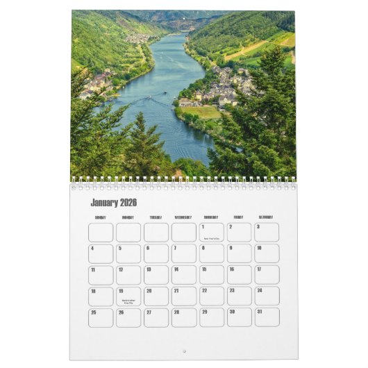 Calendrier fluvial (Jan 2026)