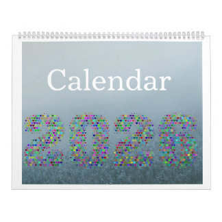 Calendrier FOG de Couleurs 2026 – Élégant Noir