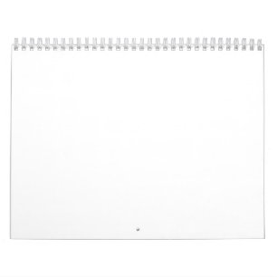 Calendrier Fond minimaliste blanc – Toile vierge solide