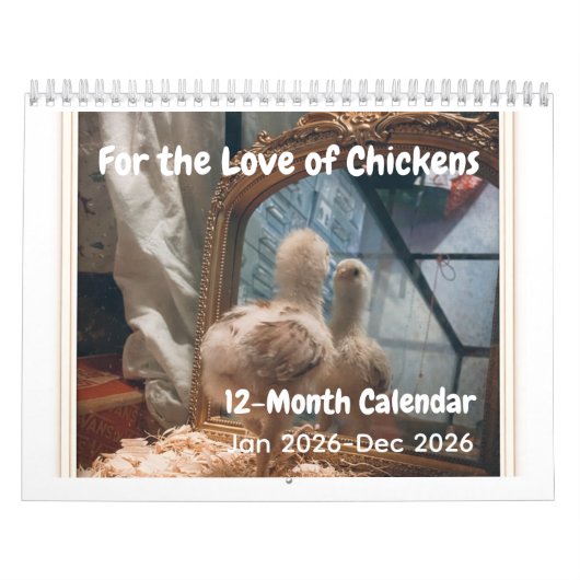 Calendrier For the Love of Chickens 2026 Calendar (Protection)