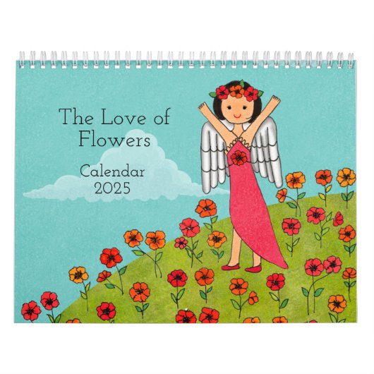 Calendrier For the Love of Flowers 2025 Calendar (Protection)