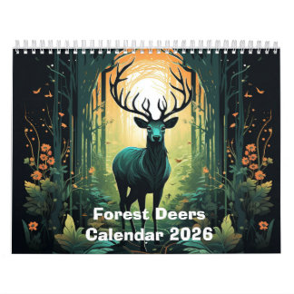 Calendrier Forest Deers 2026