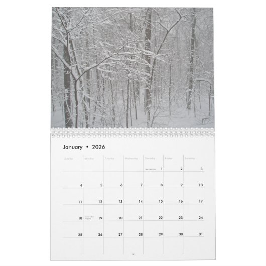 Calendrier - Forêt conviviale (Jan 2026)
