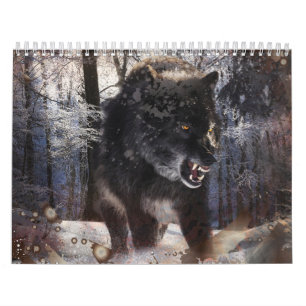 Calendrier Forêt de loups en colère