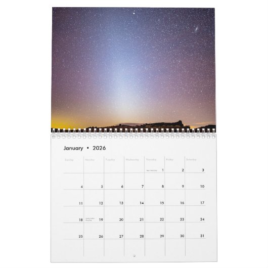 Calendrier Forêt pétrifiée (Jan 2026)