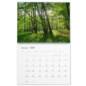 Calendrier Forêt verte (Jan 2027)