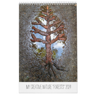 Calendrier Forêts 2024 arbres paysage art nature