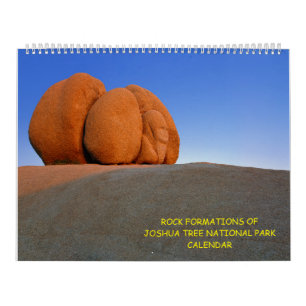 Calendrier "Formations Rocheuses Du Parc National De Joshua T