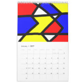 Calendrier Formes et couleurs (Jan 2027)