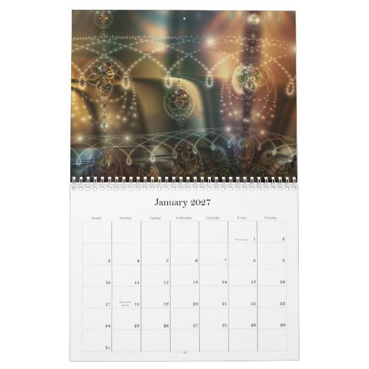 Calendrier fractal Digital Baroque 2021 (Jan 2027)