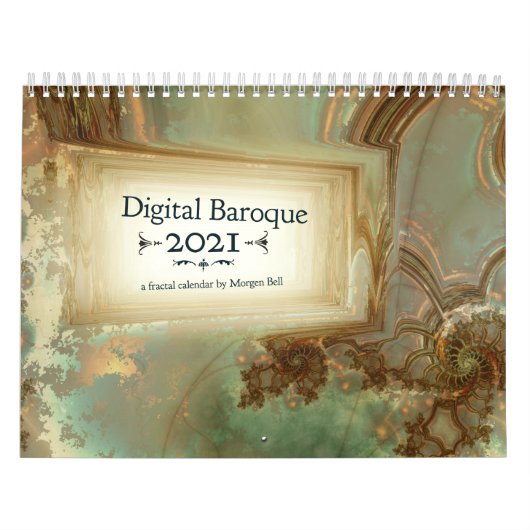 Calendrier fractal Digital Baroque 2021 (Protection)