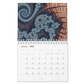 Calendrier fractale mandelbrot (Jan 2026)