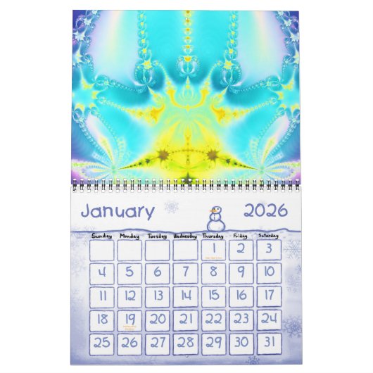 Calendrier Fractales 2011-2012 (Jan 2026)