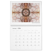 Calendrier Fractales Abstraites futuristes 2026 (Jan 2026)