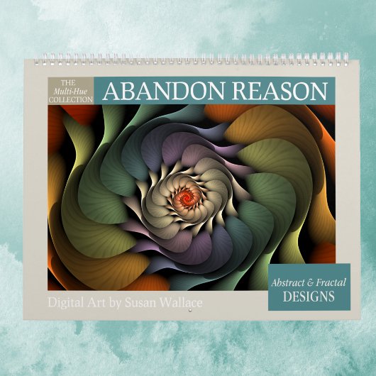 Calendrier Fractales Abstraites multicolores 2026