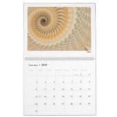 Calendrier Fractales Abstraites orange 2026 (Jan 2027)