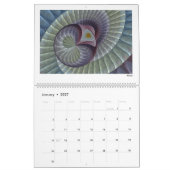 Calendrier Fractales Abstraits Multicolores 2027 (Jan 2027)