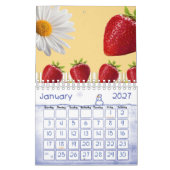 Calendrier fraise 2021 (Jan 2027)