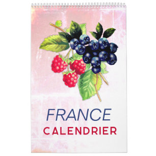 Calendrier France avec Jours Fériés Muur 2026 Kalender