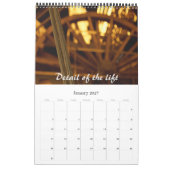 Calendrier France TOUR EIFFEL Paris - (Jan 2027)