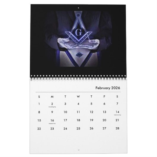 Calendrier Freemason (Feb 2026)