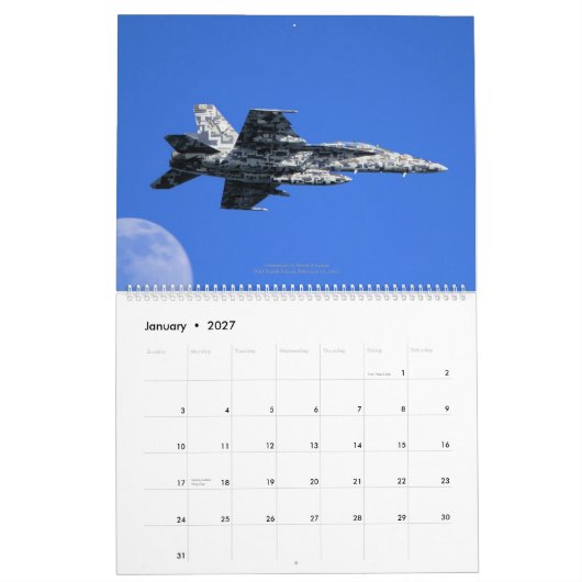 Calendrier Frelons F/A-18 superbes de VFA-122 "Eagles volant (Jan 2027)