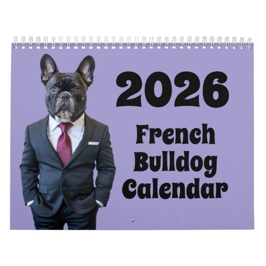 Calendrier French Bulldog Calendar (Protection)