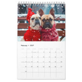 Calendrier Frenchie Knit Seasons - 2026 Cozy Dog Calendar (Feb 2027)