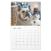 Calendrier Frenchie Knit Seasons - 2026 Cozy Dog Calendar (Jan 2026)