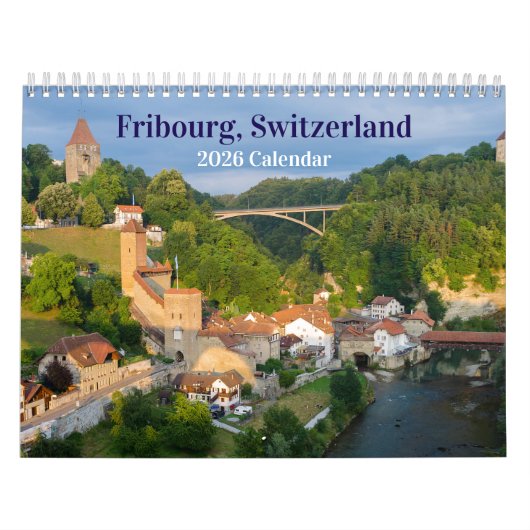 Calendrier Fribourg Suisse 2026 (Protection)