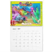 Calendrier FriendFish dessin animé poisson (Mar 2027)
