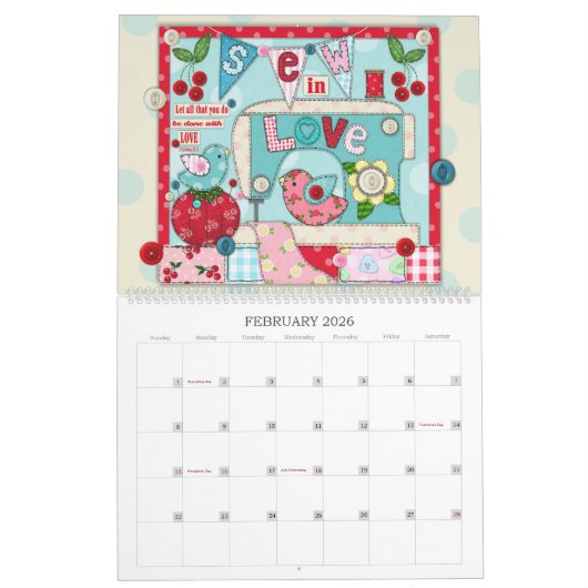 Calendrier "From Glory to Glory" 2026 Scripture Calendar (Feb 2026)