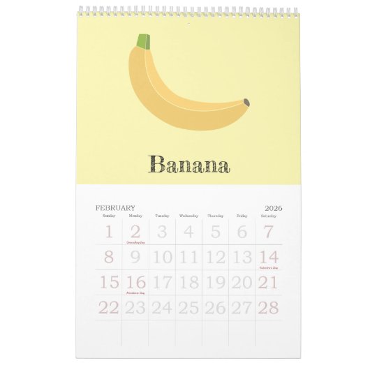 Calendrier Fruits (Feb 2026)
