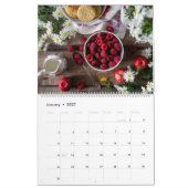 Calendrier Fruits de saison de cerise et de baies (Jan 2027)