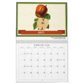 Calendrier Fruits et baies Botanique Vintage 2026 (Feb 2026)