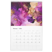 Calendrier Fuchsia Floral 2025 de luxe (Feb 2026)