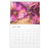 Calendrier Fuchsia Floral 2025 de luxe (Jan 2026)