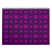 Calendrier Fuchsia Geotech: A Vibrant Abstract Geometric Text (Protection)