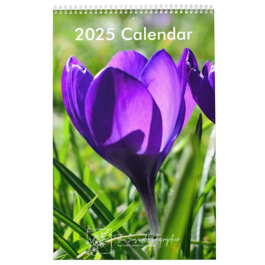 Calendrier Full Bloom 2025 Calendar one-page medium (Protection)