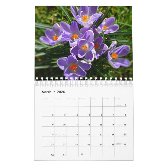 Calendrier Full Bloom 2025 Calendar two-page small (Mar 2026)