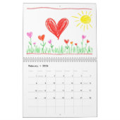 Calendrier Fun AI Children's Art Colored Images (Feb 2026)