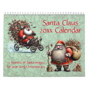 Calendrier Fun Père Noël, Saint Nicolas, Père Noël
