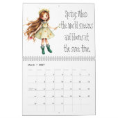 Calendrier Fun & Quirky Dessin de filles (Mar 2027)