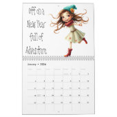 Calendrier Fun & Quirky Dessin de filles (Jan 2026)