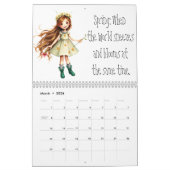 Calendrier Fun & Quirky Dessin de filles (Mar 2026)