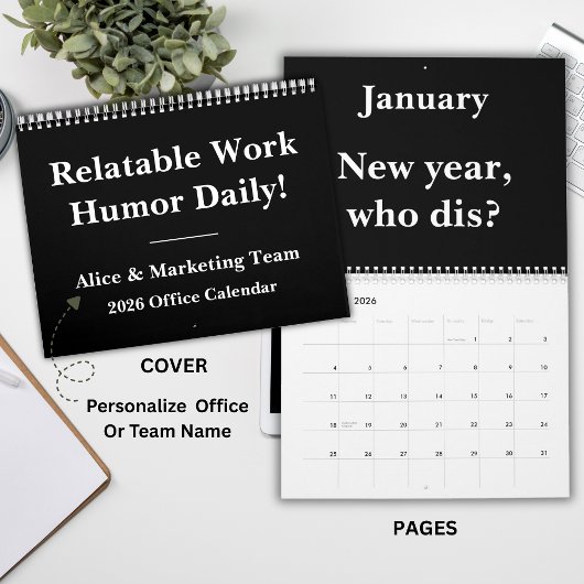 Calendrier Funny 2026 Office Quote Calendar